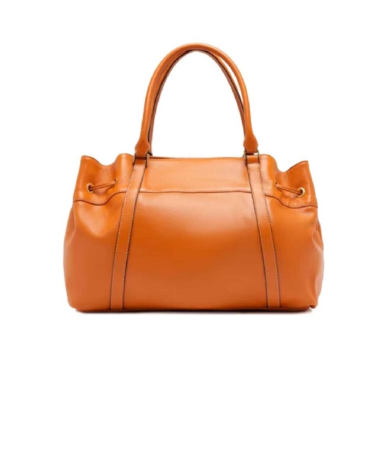 Bolsa Shopping Arezzo Alicia Média A50014-0539 Couro Caramelo