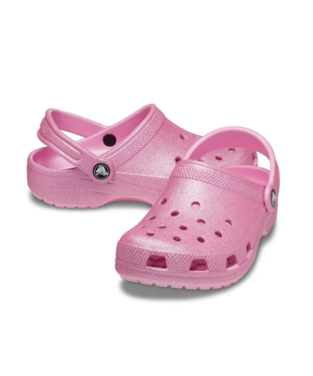 ☆専用☆ Crocs Classic Glitter Clog Rosa 206993 Menina - Loja Tuka