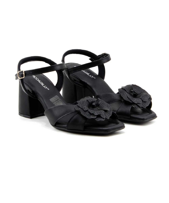 Sandália Piccadilly Flavia Salto Alto 626043 Preto