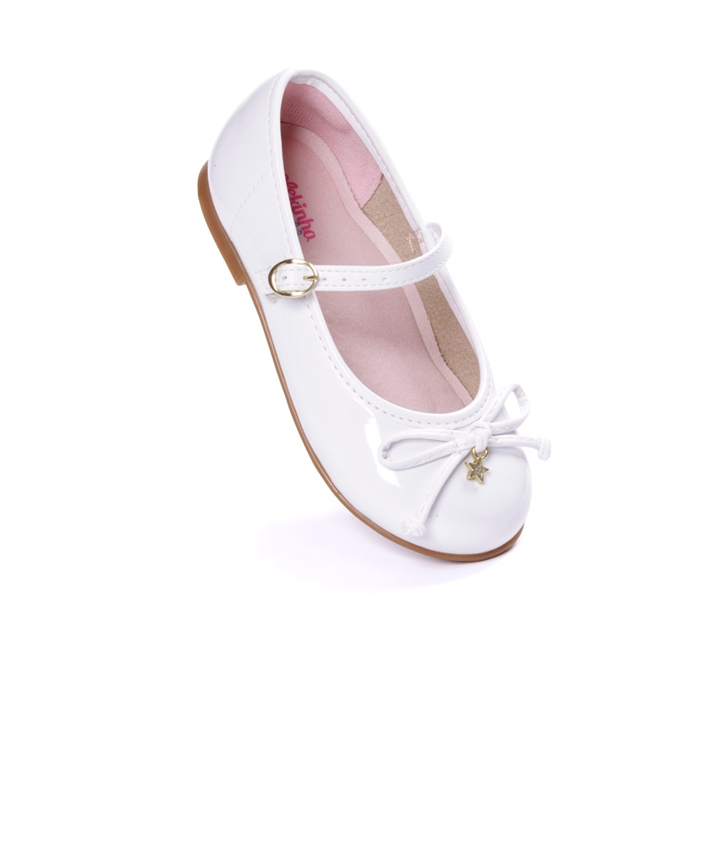 Sapatilha Infantil Molekinha Laço Star Branco