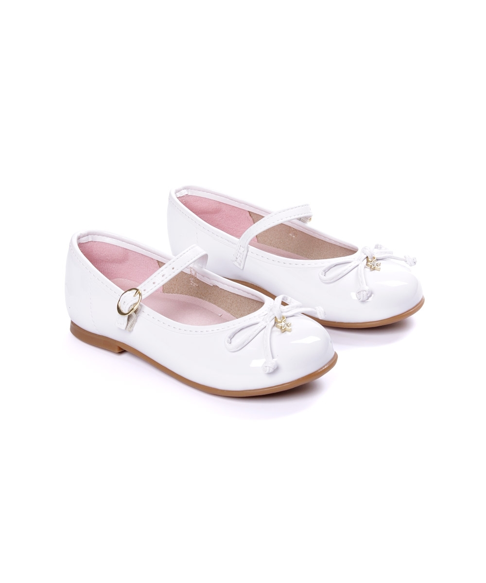 Sapatilha Infantil Molekinha Laço Star Branco