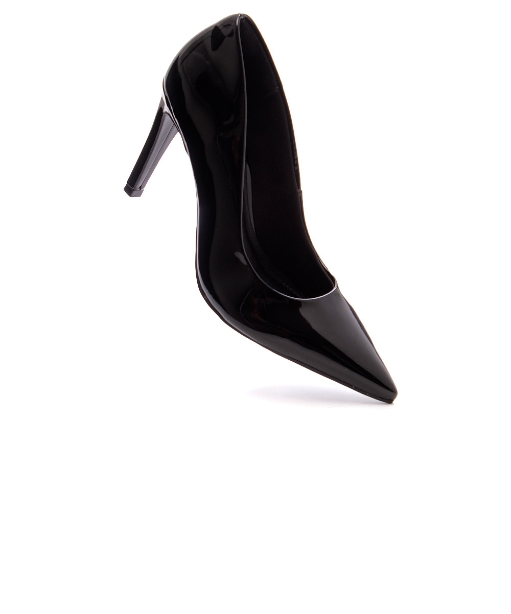 Sapato Scarpin Via Marte Salto Alto Verniz Preto