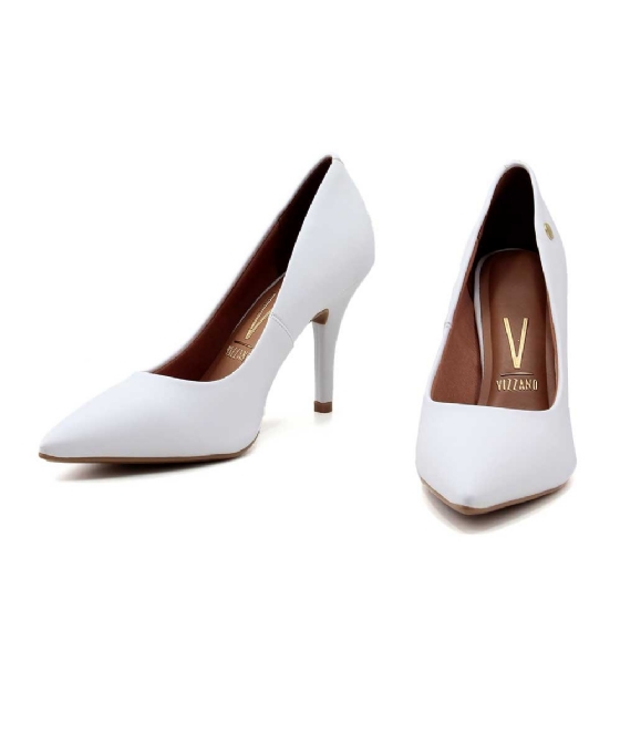 Sapato Scarpin Vizzano Salto Alto Branco