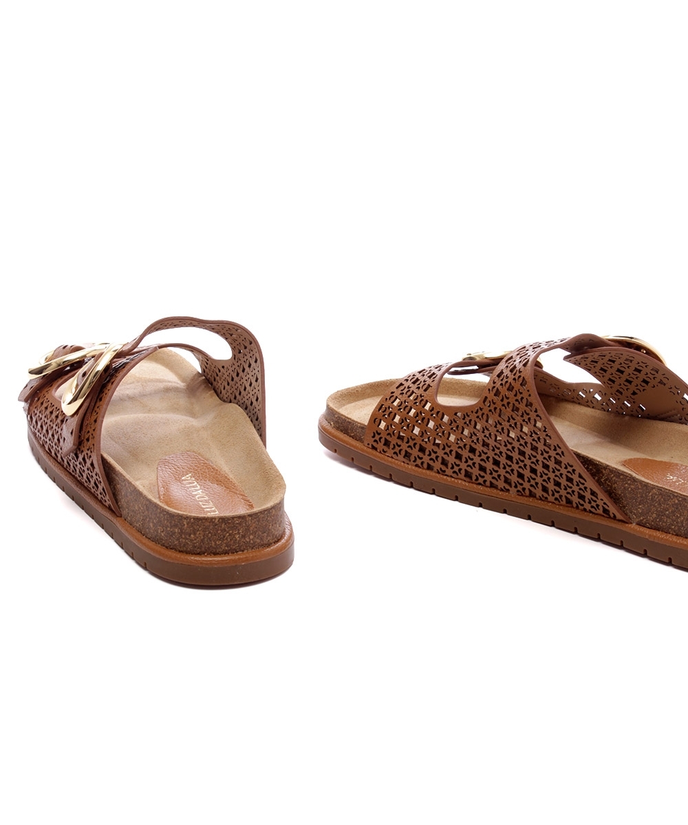 Tamanco Flatform Luz Da Lua Couro New Ridge Ambar