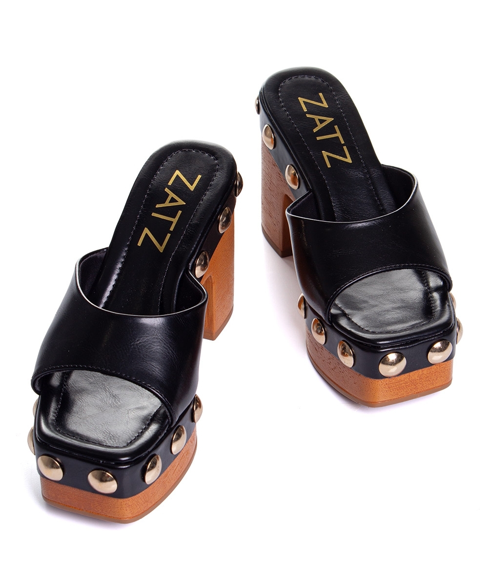 Tamanco Zatz Salto Alto Preto