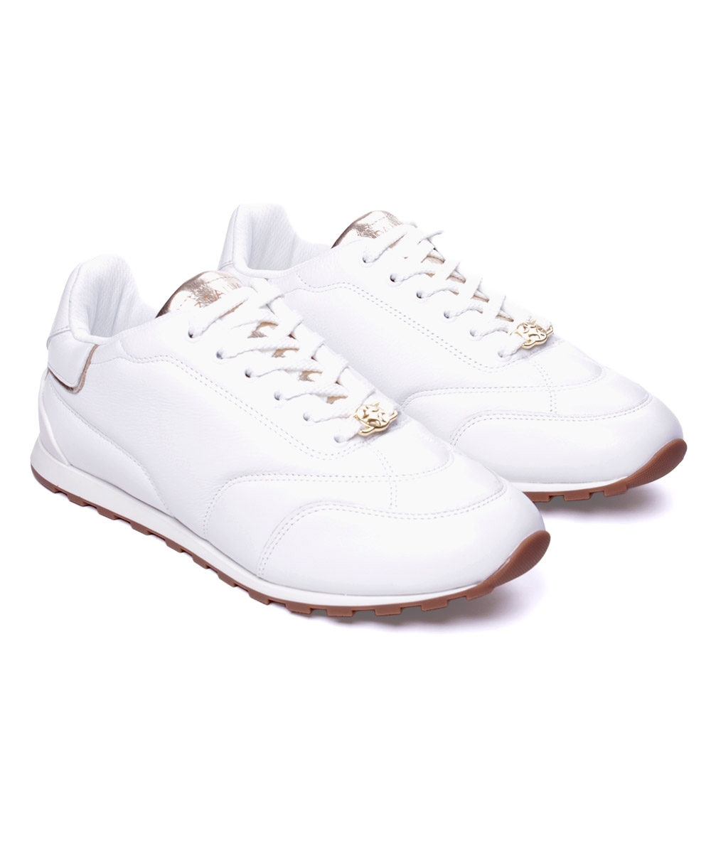 Tênis Feminino Luz Da Lua Matelassê Saara Couro Branco