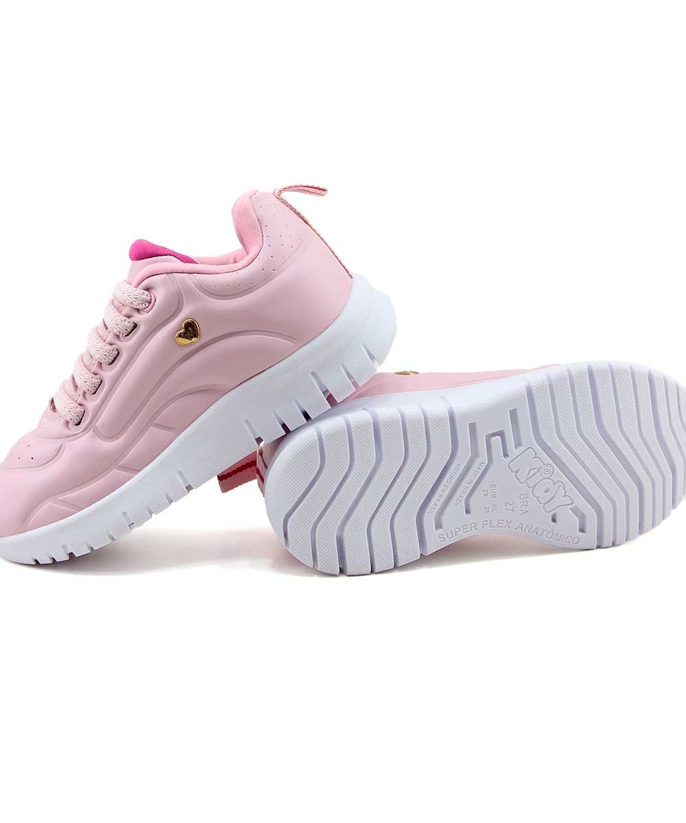 Tênis Infantil Kidy Ultra Flex 4451002 Nude/rosa