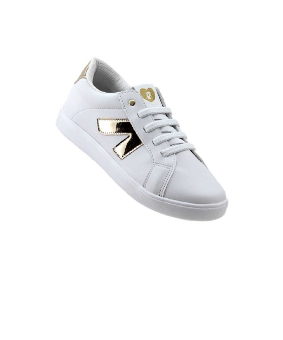 Tênis Infantil Ortopasso New Stars 97546 28/32 Branco/ouro