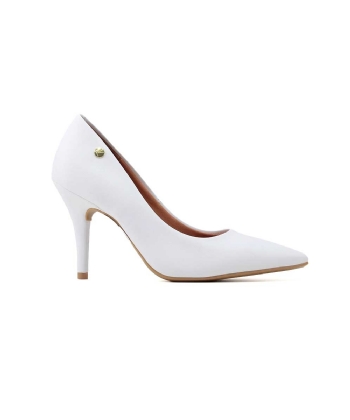 Sapato Scarpin Vizzano Salto Alto Branco
