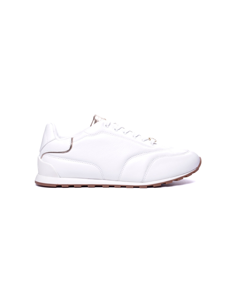 Tênis Feminino Luz Da Lua Matelassê Saara Couro Branco